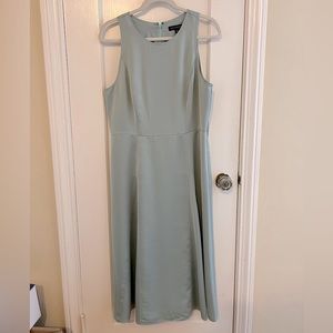 NEW Banana Republic Blue/Gray Midi Dress. Size 12.